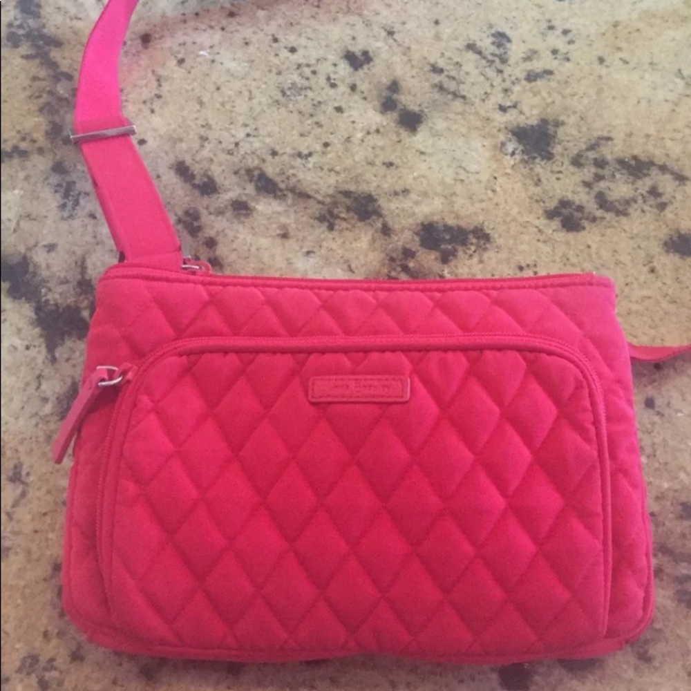 Vera Bradley red crossbody hipster